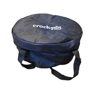 Crock-Pot Brand Insulated Slow Cooker Travel Bag Black Nylon Carrying Case